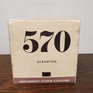 New Art Absorbent Stone Coasters Scranton PA Pennsylvania 570 Area Code Set of 4